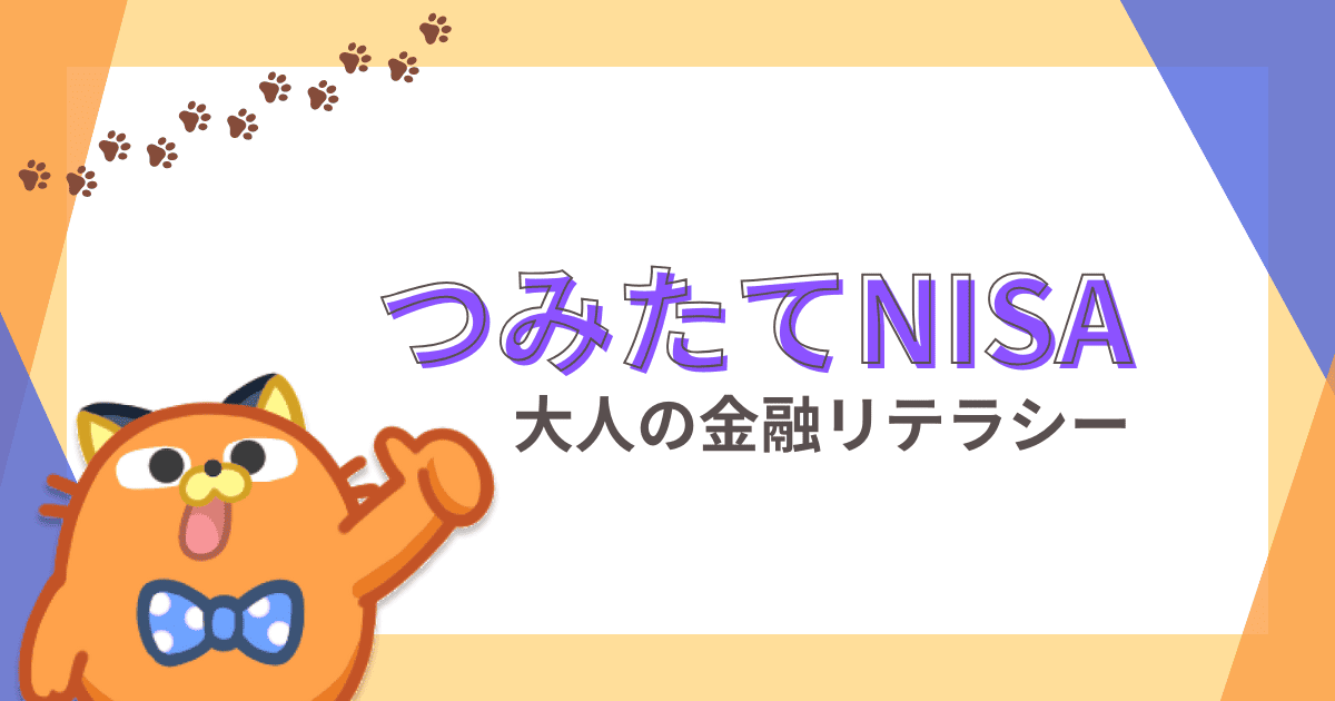 つみたてNISA(積立NISA)って説明できる？今更聞けない大人の金融リテラシー!