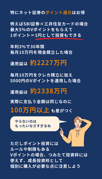 ネット証券のポイント還元がお得