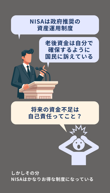 NISAは政府推奨の資産運用制度